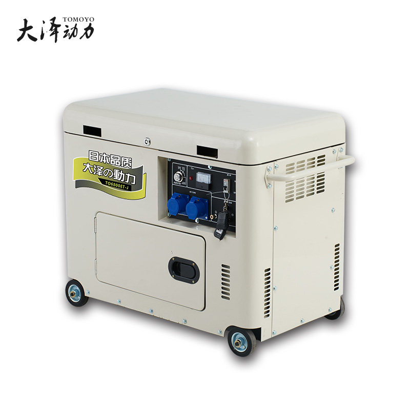 Daze power 5KW mute air-cooled diesel generator TO6800ET-J outdoor power cut off from start