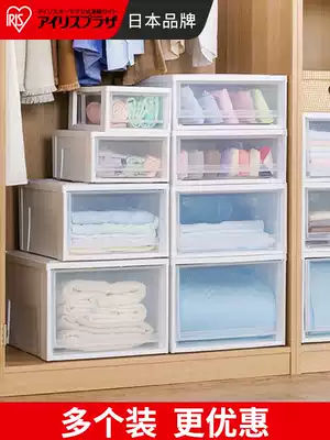 IRIS storage box Drawer wardrobe finishing storage box Clothes clothes underwear Alice transparent plastic