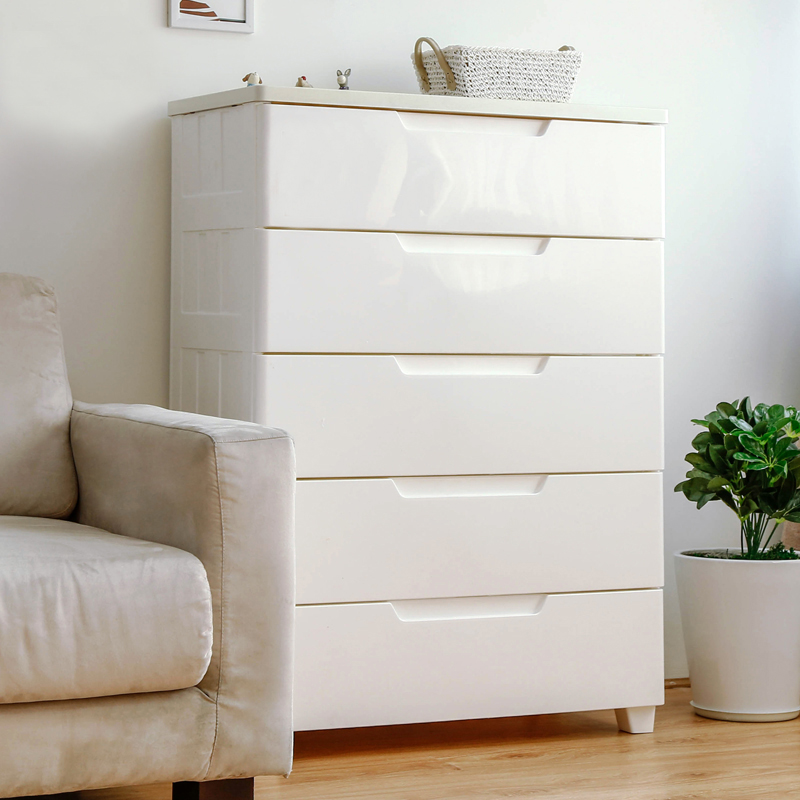 Alice storage cabinet drawer type plastic multi-layer children's clothes tidying storage chest of drawer wardrobe Alice