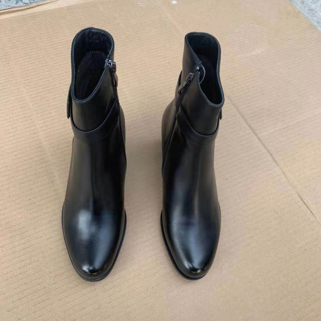 Lady 3515 Suede Leather Leather Chill Area Hair Style High Heel Shoe Suede Leather Short Boots Lady Wool Leather Shoes