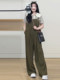 Plus-Size Dandelion Overalls for Petite Women, Summer Slimming Loose Fit, Trendy and Youthful Suspender Pants