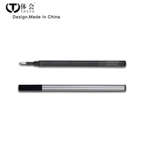 Orb refill Metal signature pen Water pen replacement core in-line bullet quick-drying black blue 0 5 0 7mm