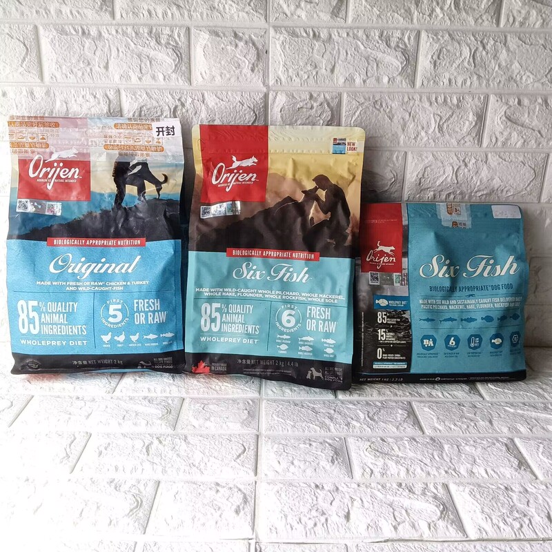 Special Offer! American Imported Dog Food, Orijen Six Fish, Red Meat, and Chicken, High-Protein Dog Food, 2kg, with Anti-Counterfeiting Feature