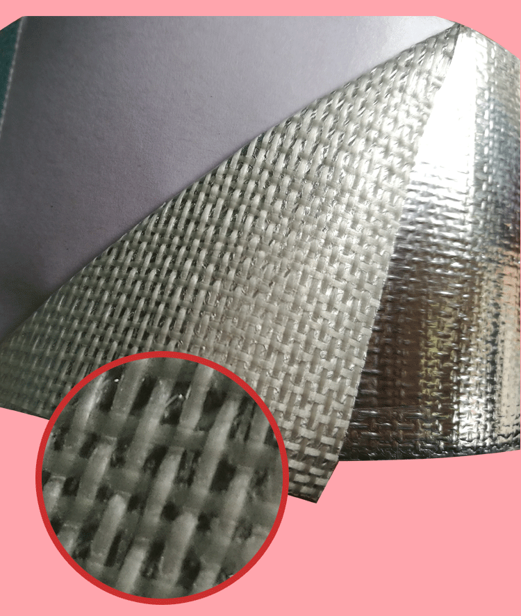Giấy nhôm dày băng chống thấm nước chịu nhiệt độ cao thiếc lá thiếc sửa chữa rò rỉ nhôm lá sợi thủy tinh vải băng