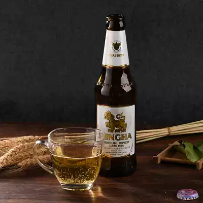 Thailand imported Victory Lion Beer 330ML * 24 bottles Thai beer original Thai beer