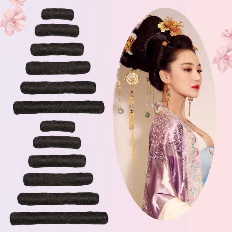 Ancient wig round horn pad hair film and TV shape wig package ancient fairy photography