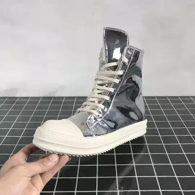 ro high shoes men's 19ss18TPU plating silver bright milk fragrance thick bottom Dark Wind Street Tide brand board shoes women