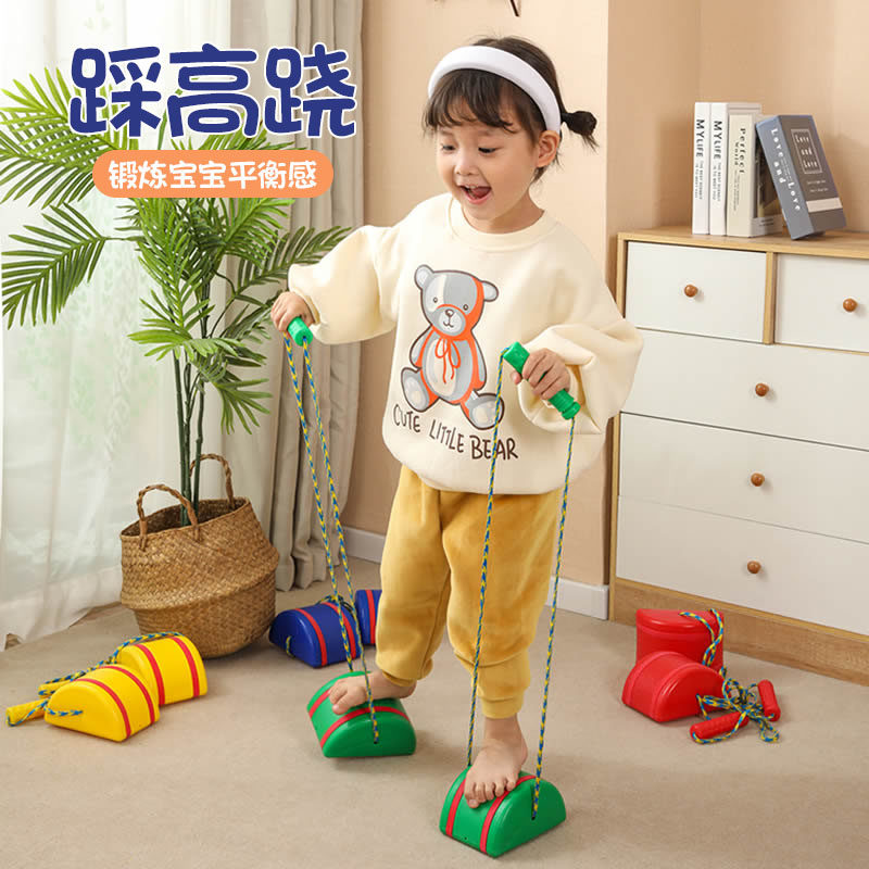 Balance stepping stone children's balance force sense training equipment kindergarten teaching aids stepping on stilts outdoor household toys