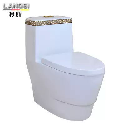 Household toilet toilet deodorant flush toilet toilet one-piece toilet Super spiral siphon toilet