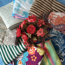 Tail single knitted cotton 220*240 printed quilt cover single piece cotton striped skin-friendly 200*230 Four Seasons quilt cover throw