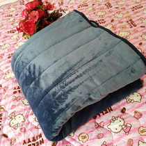 Foreign trade tail single double 2 m flannel bed pad red and blue short plush autumn winter Thick bed cushion soft machine wash