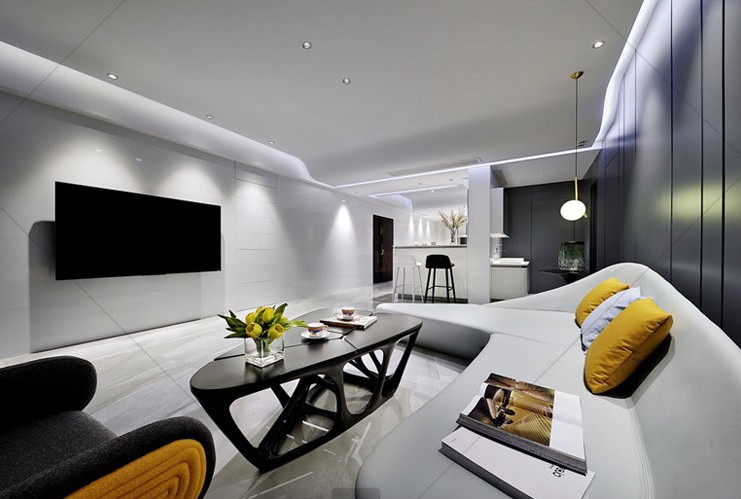 Designer Glass Fiber Hollowed-out Tea Table Oval Drop Shaped Water Cubic Profiled tea table Room Nordic reception desk