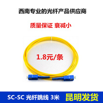 Monitoring communication 3 meters sc-sc single-mode fiber jumper SC-SC pigtail jumper Network-grade fiber line Yunnan