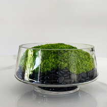 Modern immortal Moss negotiation table coffee table end View platform decoration floral style room hotel soft decoration can be customized