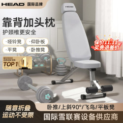 Head Dumbbell Bench Sit-Up Assist Device Bench Press Fitness Chair Fixed Foot Exercise Equipment Home Abdominal Muscle Board