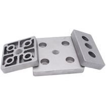 End face connecting plate 4080 6060 8080 aluminium profile Casting foot port connecting block M12M16 connecting piece