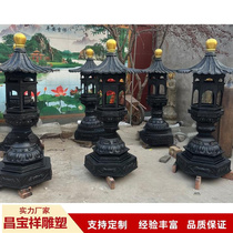 Large antique pure copper oil lamp sculpture ornaments outdoor garden landscape courtyard home cast copper lawn lamp stainless steel