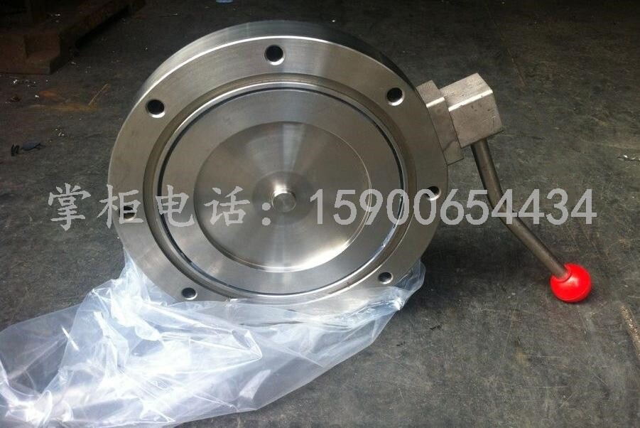 Stainless steel 304 Manual high vacuum butterfly valve cast steel Shanghai Lianglabor valve GI-80 100125150200