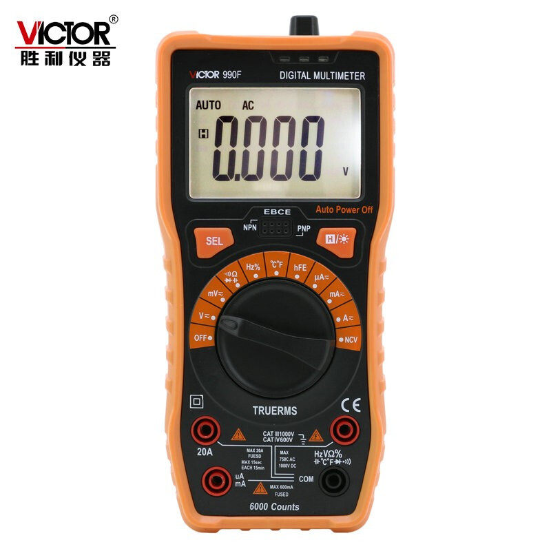 VICTOR victory instrument VC990D digital multimeter VC990F high-precision universal meter digital display multi-purpose table