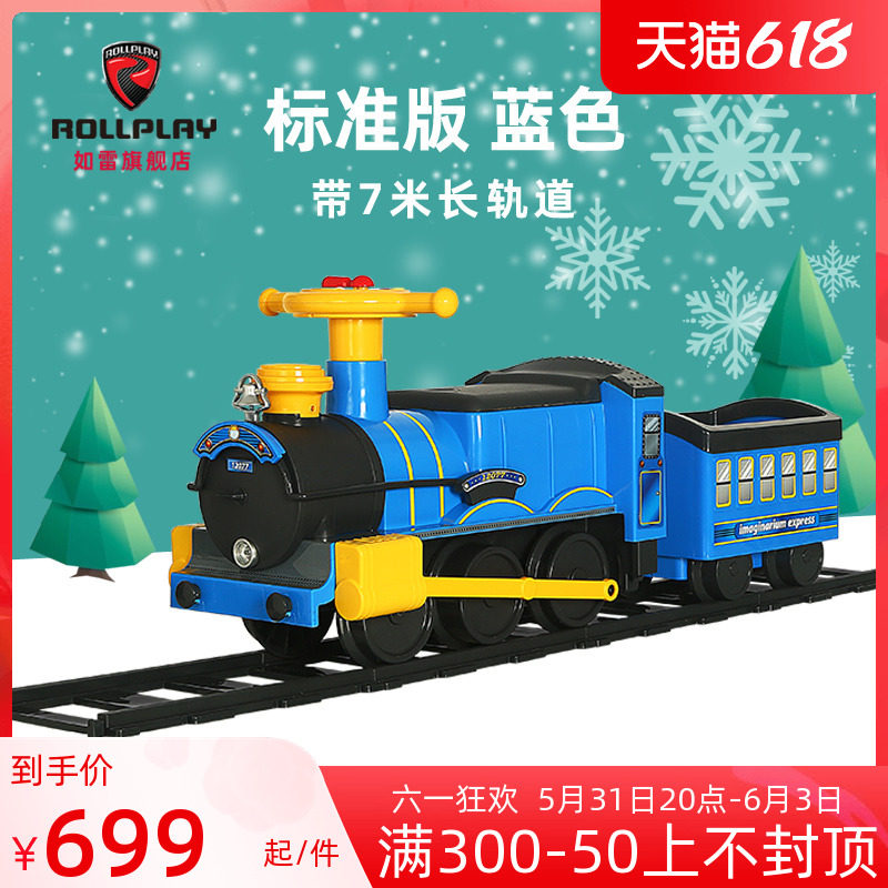 American rollplay such as Thunder Kids Electric Rail Little Train can sit people vintage steam Christmas gift toys