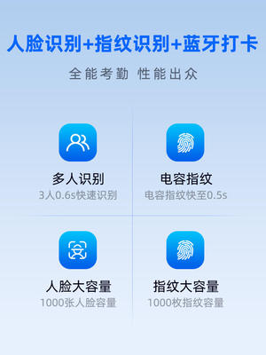 钉钉考勤机M1F人脸指纹识别M1XPro