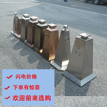 Stainless steel tapered reflective cone warning column isolation Pier Road pile furnace barrier ice cream cone prohibited parking road cone stainless steel
