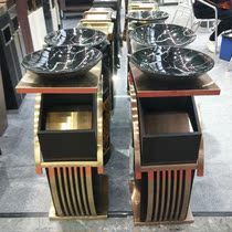 Hotel Stainless Steel Ash Bucket Indoor Upscale Upright Ashtrays Veranda Smoking Area Exclusive Trash Can Office