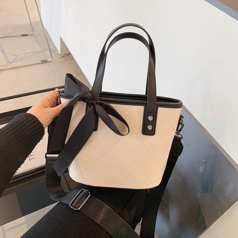 French ITCFASHONK women's bag large-capacity tote bag hand-held niche bag bag bucket messenger bag shoulder