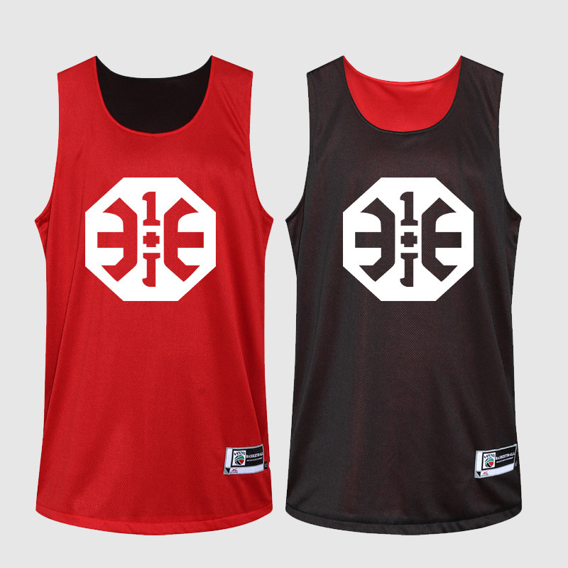 Double Sided Basketball Suit Suit Men's Custom Jersey Team Uniform Vest Race Suit Print Character Student Basketball Clothes Training Suit