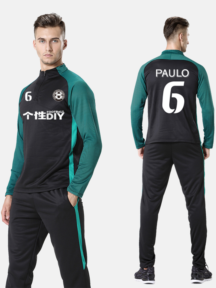 Sports suit jacket men's new basketball football running casual long-sleeved suit breathable fitness clothes