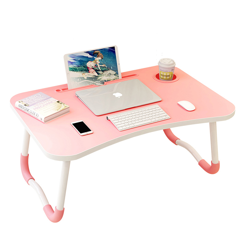 Bed And A Small Table Laptop Desk Student Desk Doing Sit Bedroom