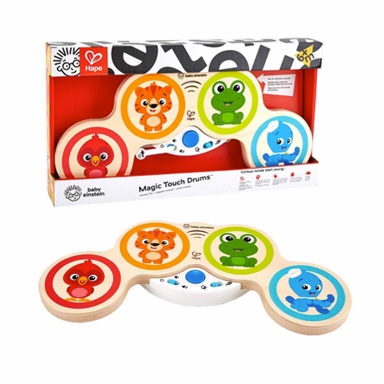 Hape smart touch electronic drum boy and girl baby early education educational melody melody wooden children's music toys