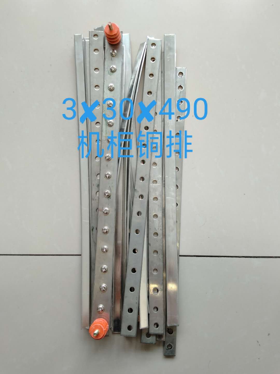 Standard cabinet bus bar 19 inches 3x30x490 standard grounding copper bar can be customized