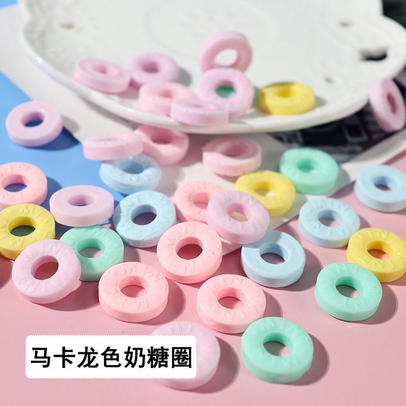 Leaf Sister Diy Resin Macaron Emulation Sugar Accessories Creative Handmade Material Homemade Cream Pencil Case