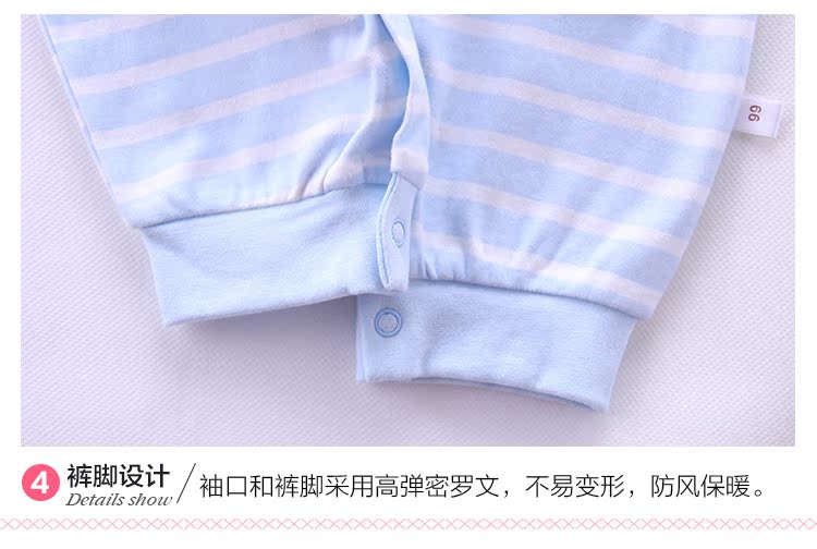 Bé onesies mùa xuân và mùa thu cotton mở sáu sơ sinh quần áo nam năm trăng tròn bé nữ quần áo 0-3 tháng