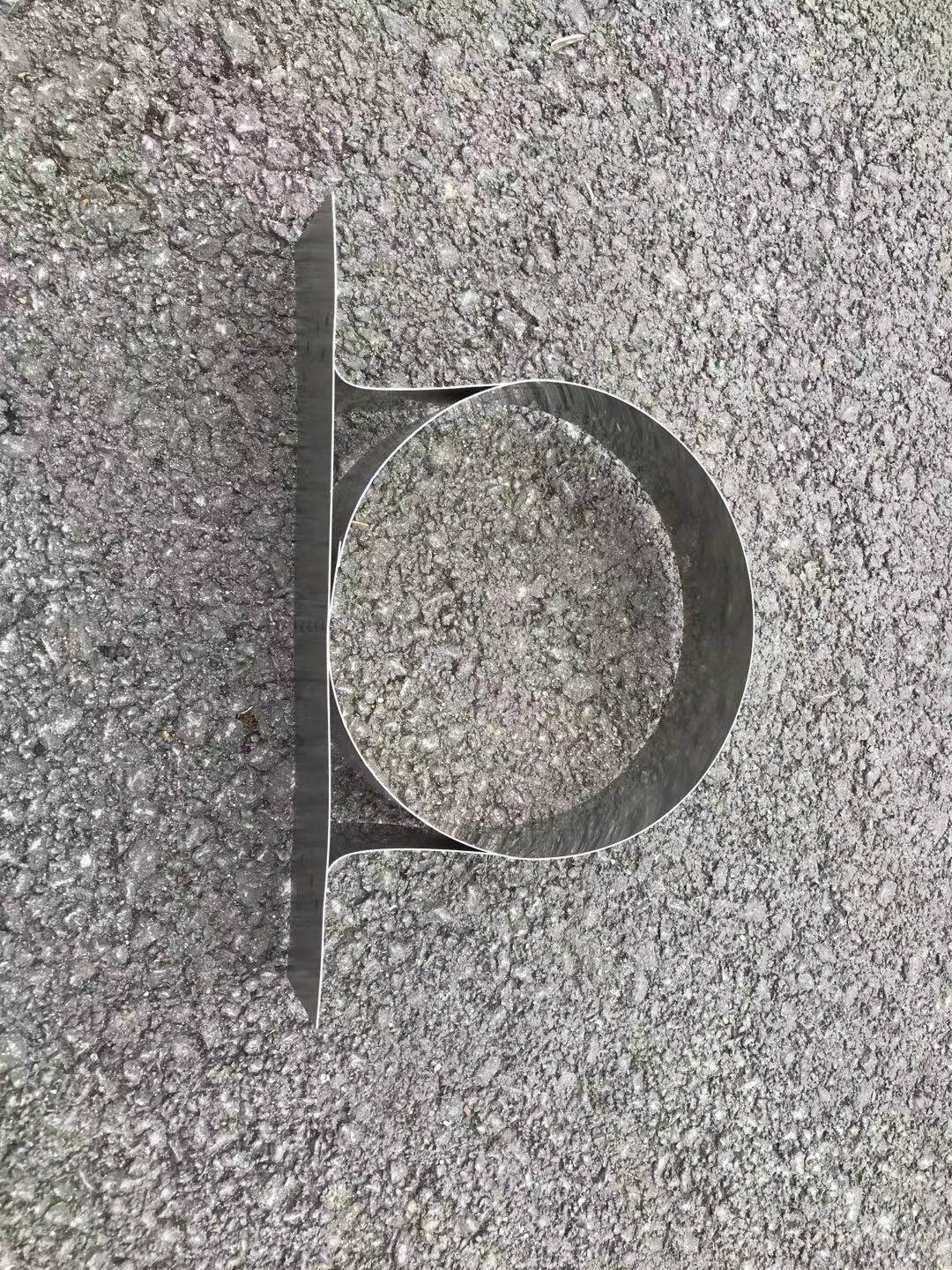 Household stove roasting stove clip clip tube card thickened 304 stainless steel white iron sheet smoke exhaust clip tube