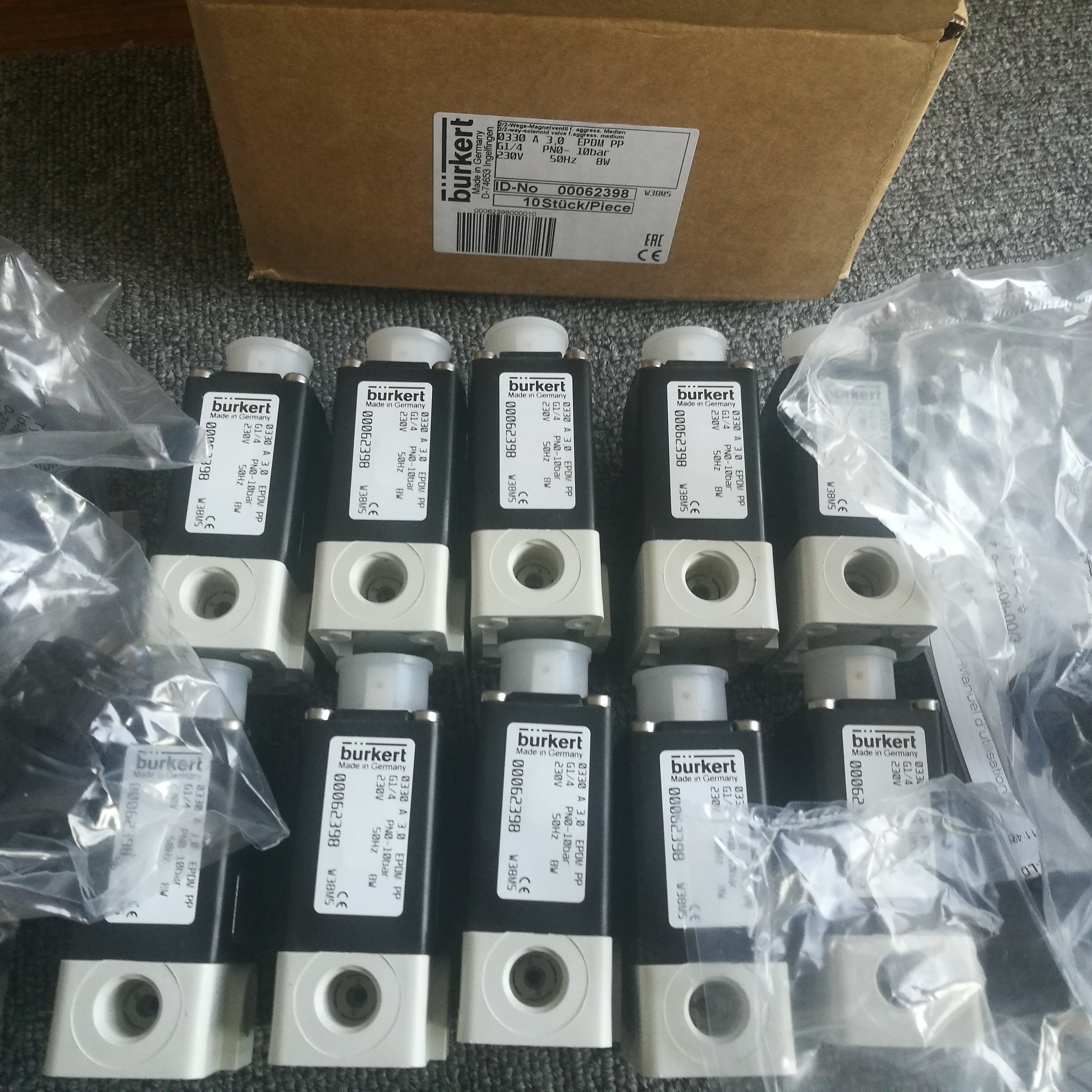 burkert 0330 0062398 Anti-corrosion solenoid valve Baode 62398 Medium isolation solenoid valve 0124