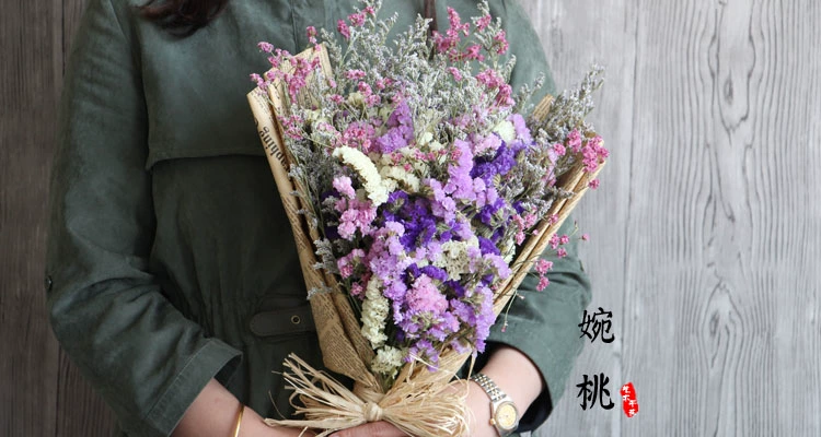 [Đừng quên bó hoa của tôi] Hoa khô tự nhiên, hoa thật, sao, bó hoa khô, trang trí cửa sổ phòng khách, trang trí, giỏ hoa - Trang trí nội thất