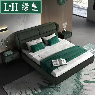 Master bedroom fabric bed Simple modern double bed detachable and washable 18 meters Nordic high-end ins net red bed soft cloth bed