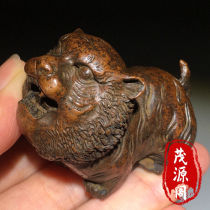 Antique pure copper solid twelve zodiac tiger ornaments to attract wealth soaring tiger old objects tea pet ornaments second-hand collections