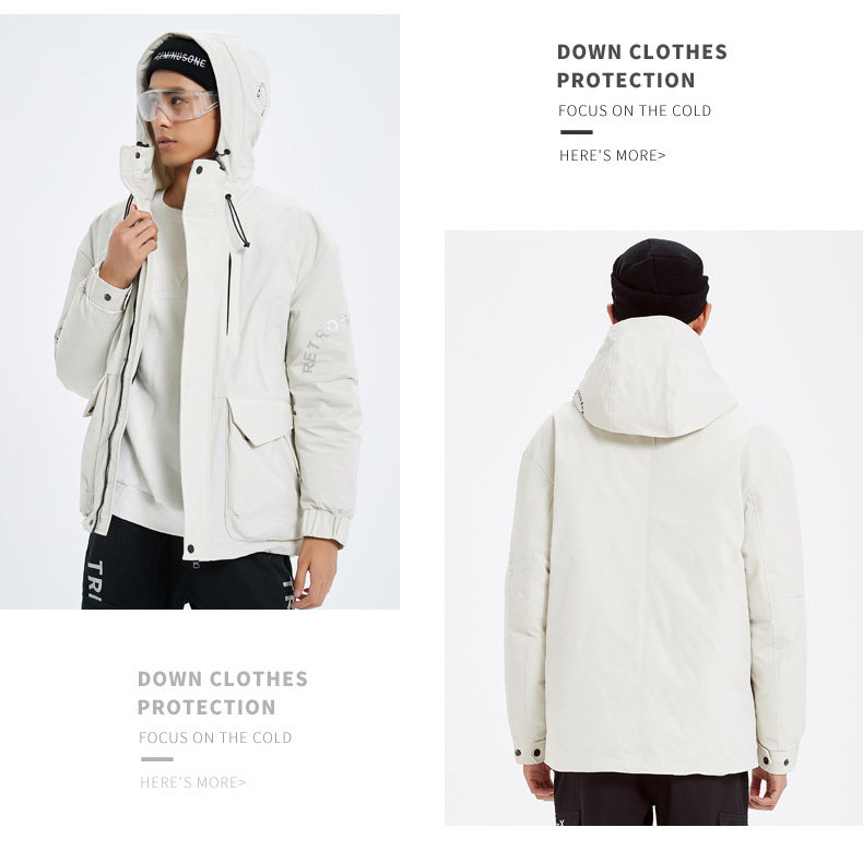 HOYANP 男士时尚工装羽绒服 90%含绒量 图9