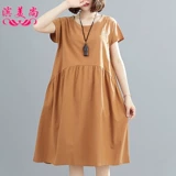 Платье, юбка, летняя одежда, приталенный корсет, с вышивкой, из хлопка и льна, коллекция 2021