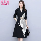 Модный осенний плащ, приталенный корсет, лонгслив, куртка, 2020, в западном стиле