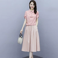 Розовая одежда+юбка абрикоса