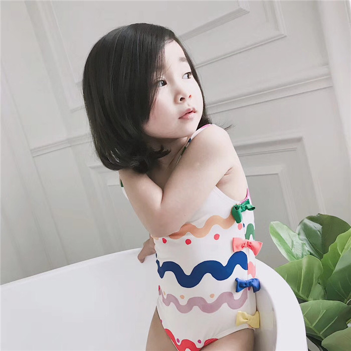 Áo tắm cho bé gái và bé gái Hàn Quốc một mảnh dễ thương - Bộ đồ bơi của Kid đồ tắm cho bé