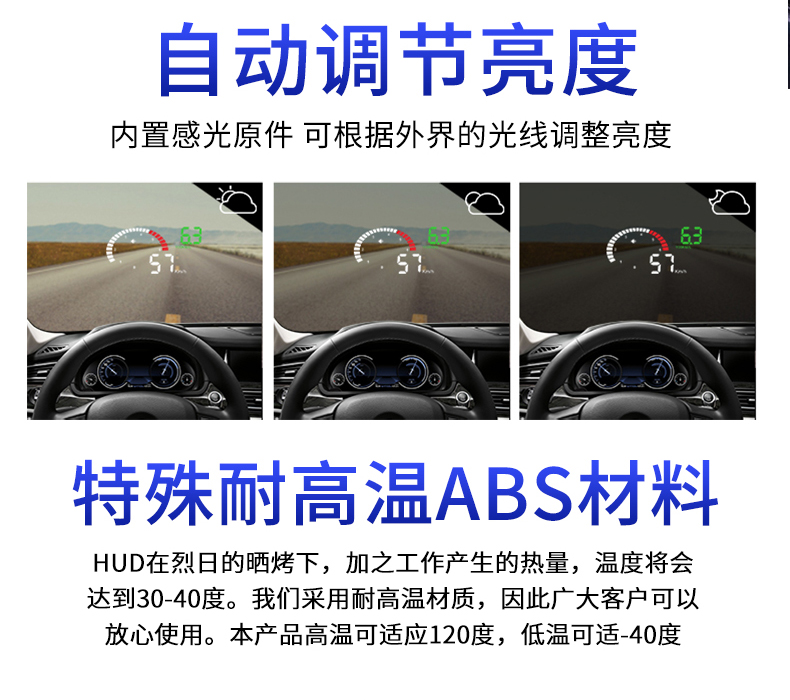 Hud xe đầu lên hiển thị tốc độ tiêu thụ nhiên liệu tốc độ phổ quát giao diện xe obd thông minh Máy chiếu HD X6 - Âm thanh xe hơi / Xe điện tử loa cánh cửa ô tô