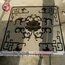 Stone carving blue stone relief grass dragon foreign Antique relief stone ground relief introduction paving stone relief mural Stone