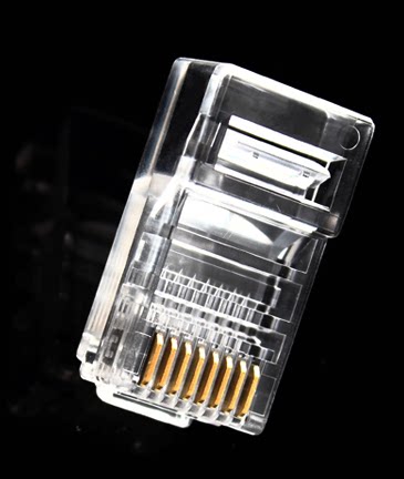 TISONKAI Crystal Head Computer Network Route Joint Five Class 8 Core Gold Plated rj45 Network Route Crystal Head