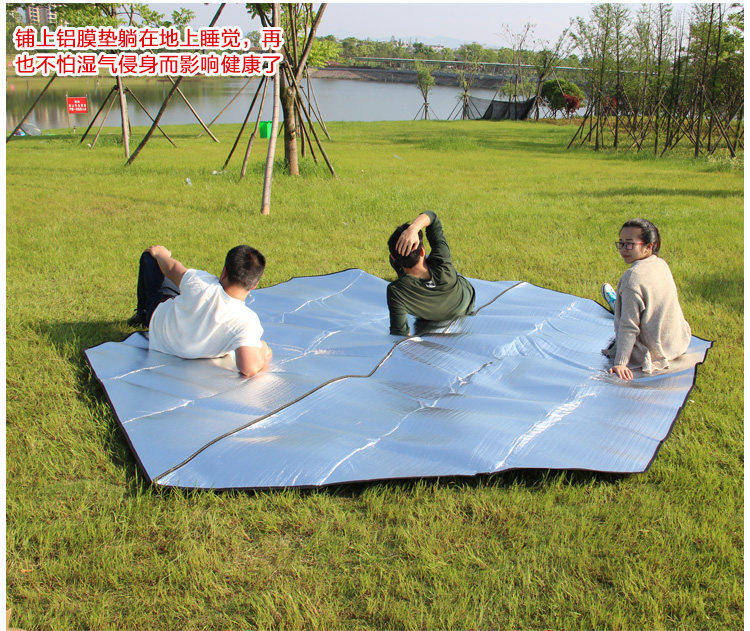 Outdoor Hexagonal anti-damp cushion Hexagonal increase Thickened Camping Picnic Picnic Mat Camping Anti-Tide Cushion Crawl Cushion cushion