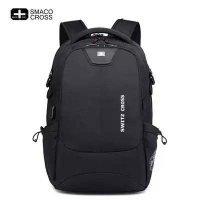 Swiss Sergeant knife backpack male saber backpack official business travel travel backpack 18-inch large capacity schoolbag